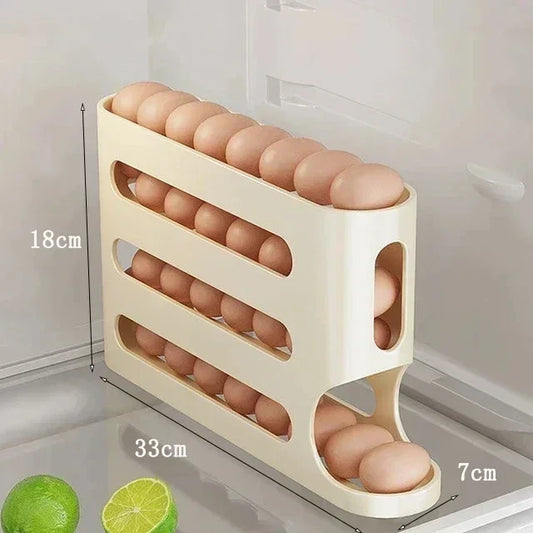 Caja de Almacenamiento de Huevos Deslizante - Estilo escalera