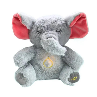 Peluche de Apego Antiestrés con Luz y Respiración Simulada - Elefante